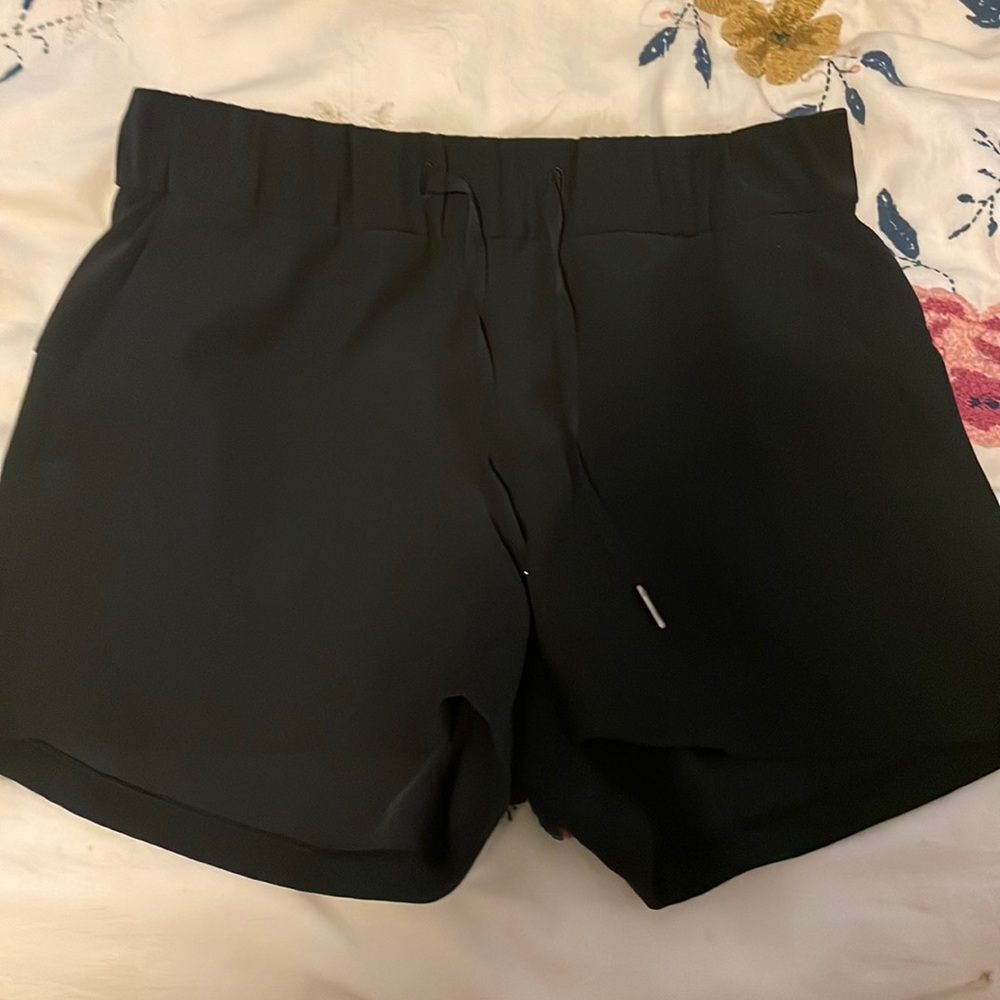 Black on the fly size 6 Lululemon shorts.